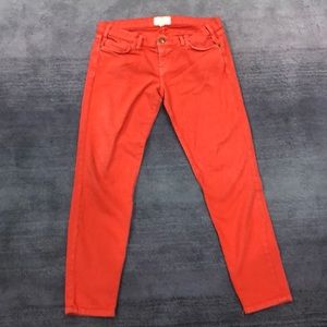 Current Elliot orange ankle jean mid rise  29